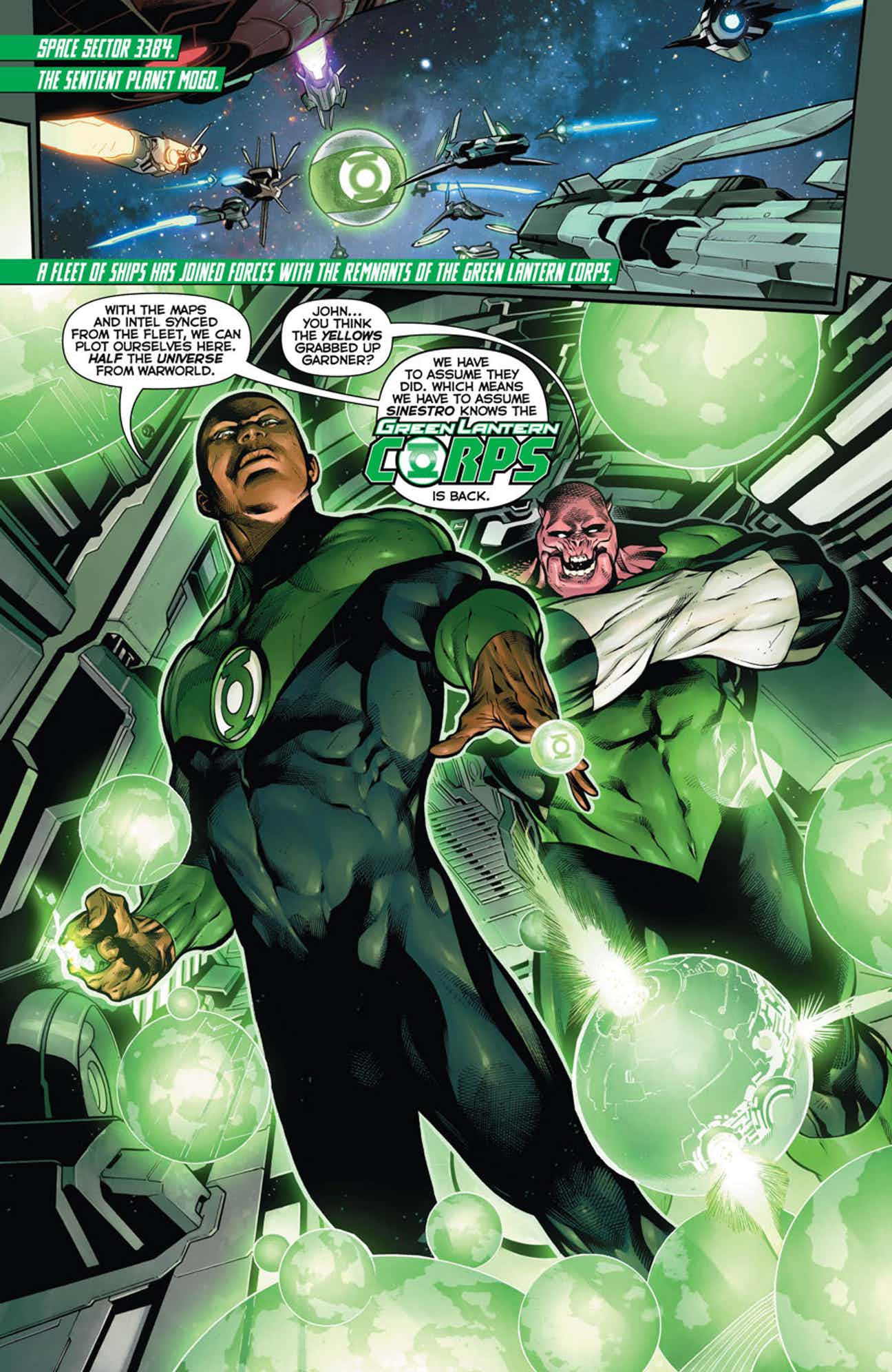 It’s an all-out assault on Warworld, but Hal Jordan is alone and outgunned ...