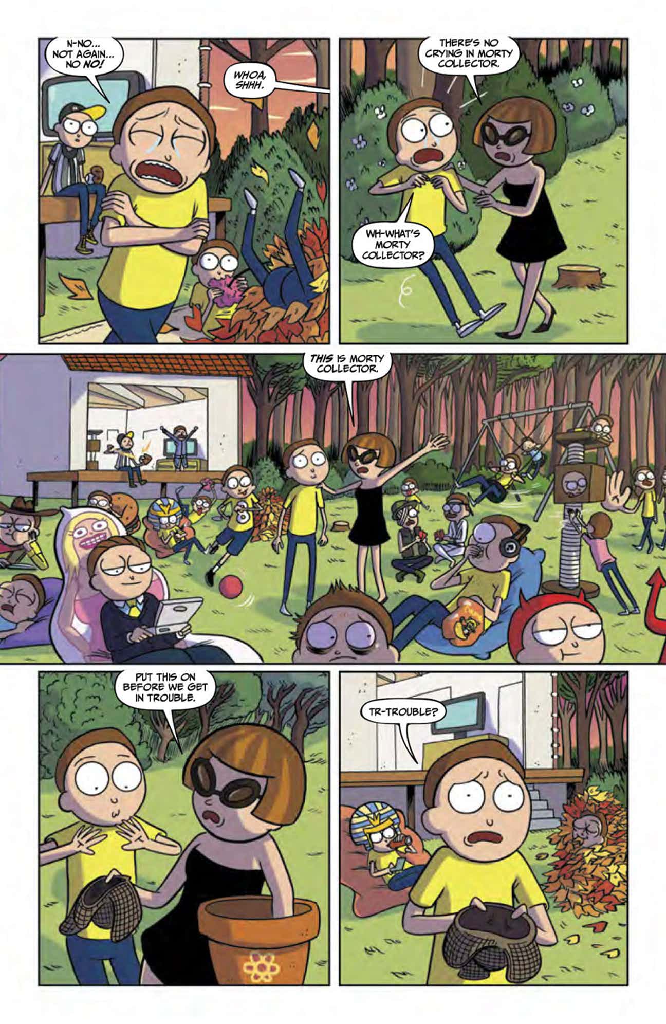 Рик и морти комиксы. Комикс покет Морти. Glasses Morty Comics.