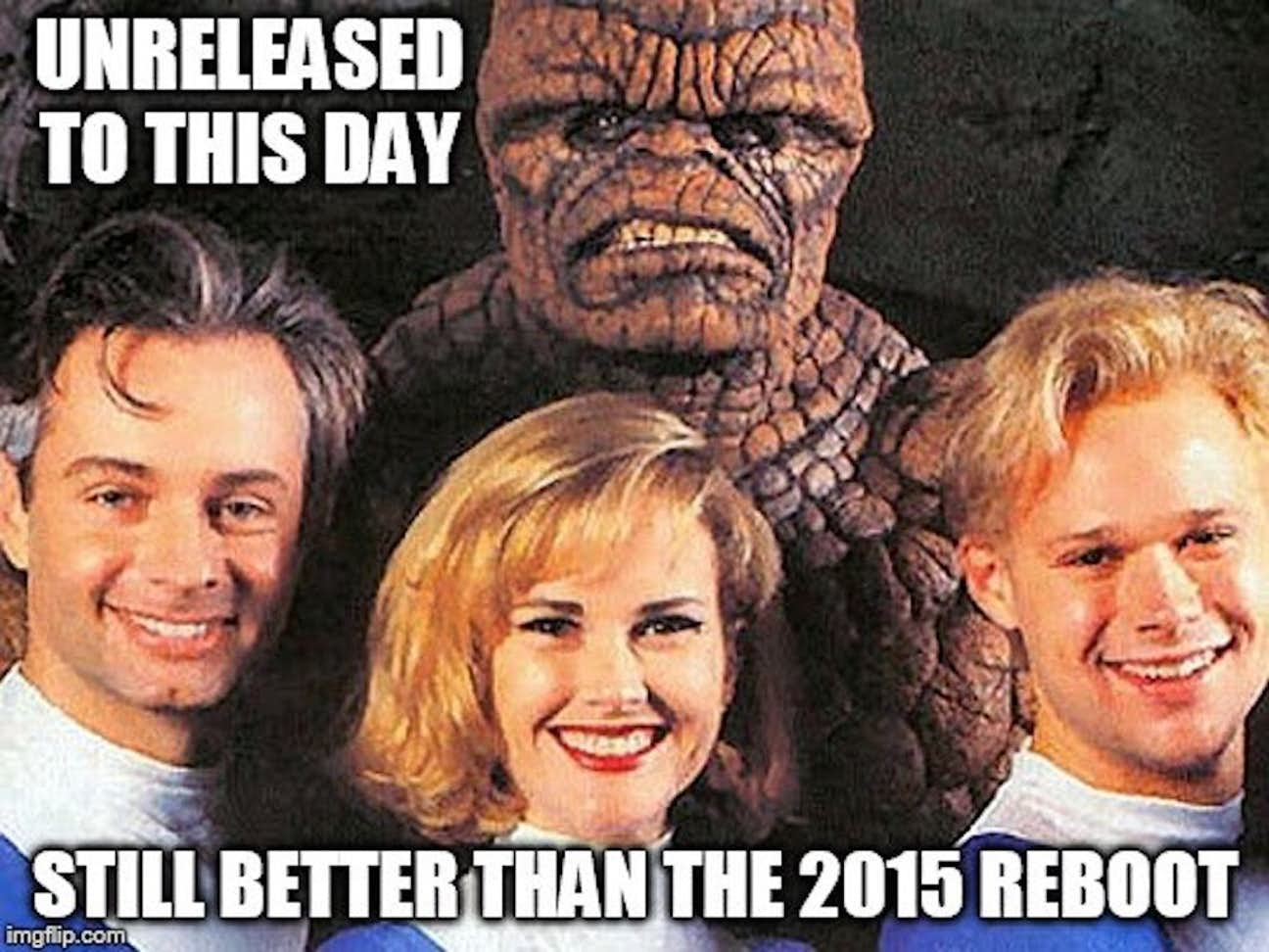 In 1994, production of a Fantastic Four movie was completed, but the film w...