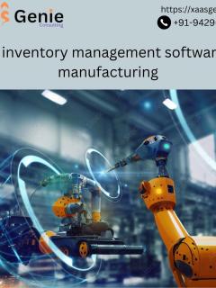 Best Inventory Management Software For Manufacturing